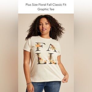 Maurices 1X Fall Classic fit graphic tee NWT